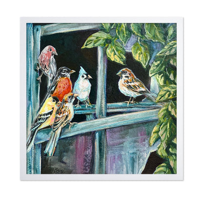 Songbirds At Window