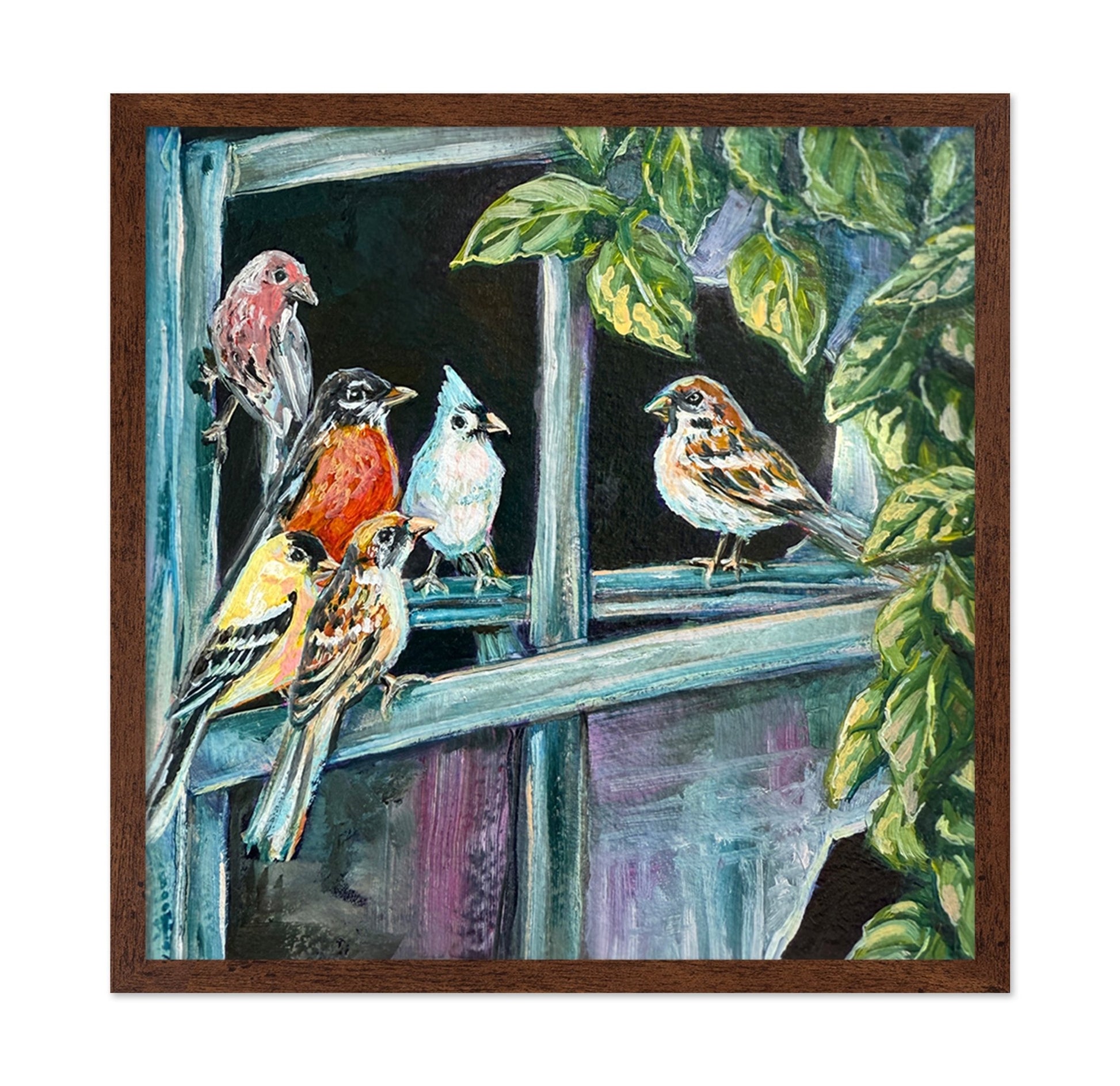 Songbirds At Window