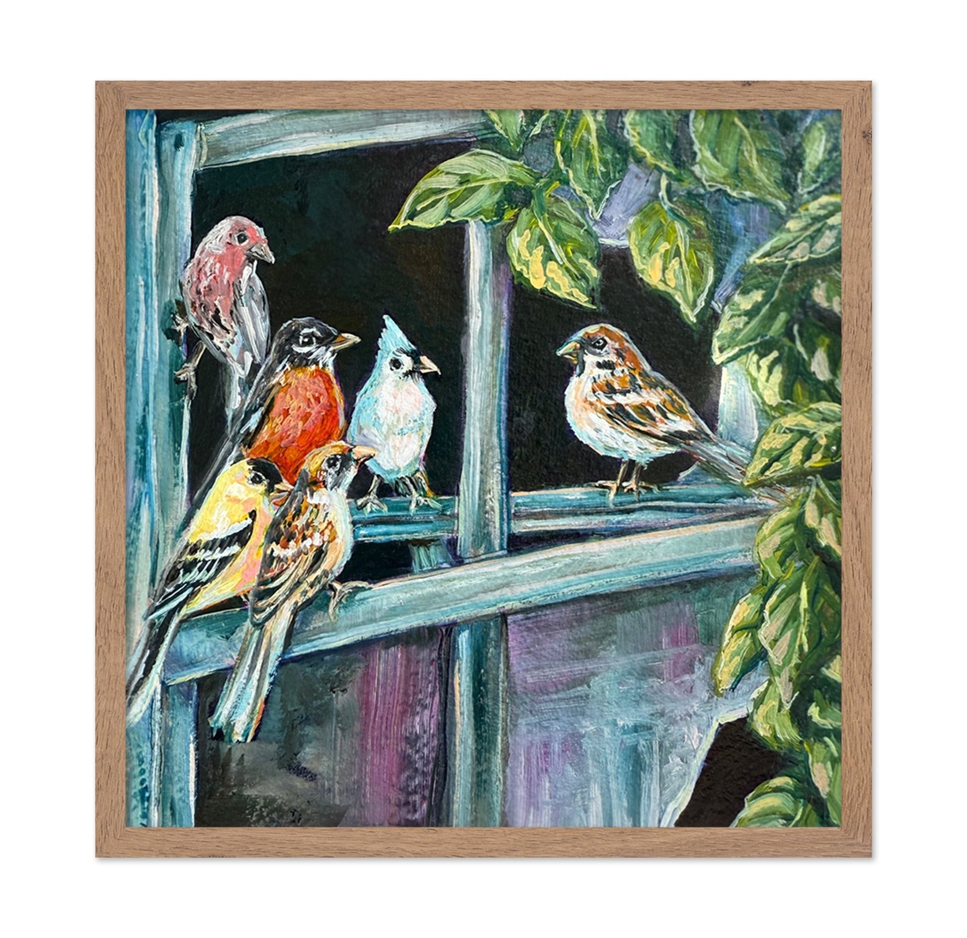 Songbirds At Window