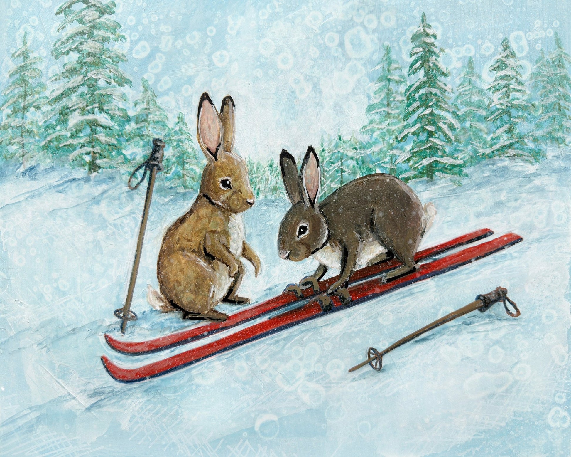 Skiing Rabbits