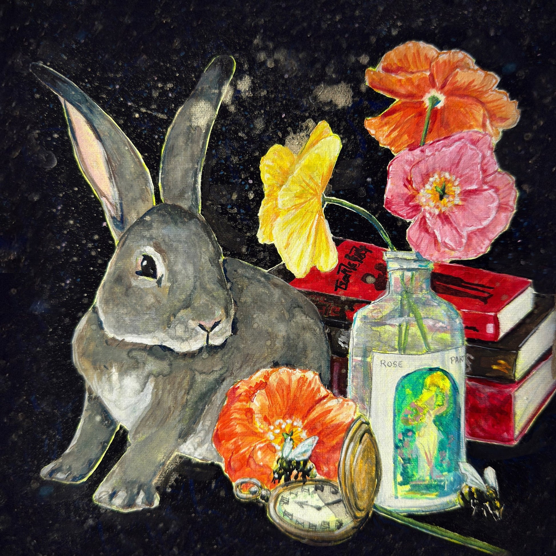 Midnight Bunny Still Life