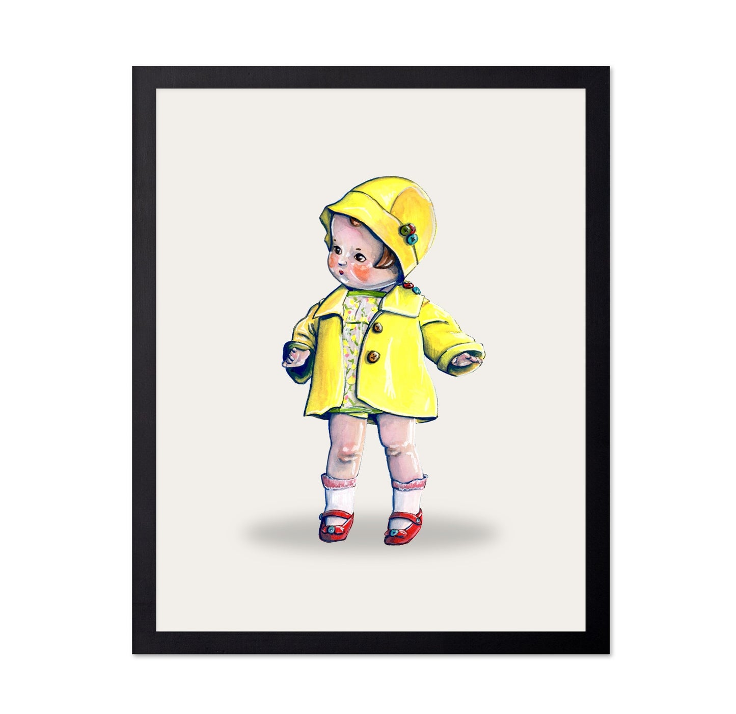 Little Girl In Raincoat