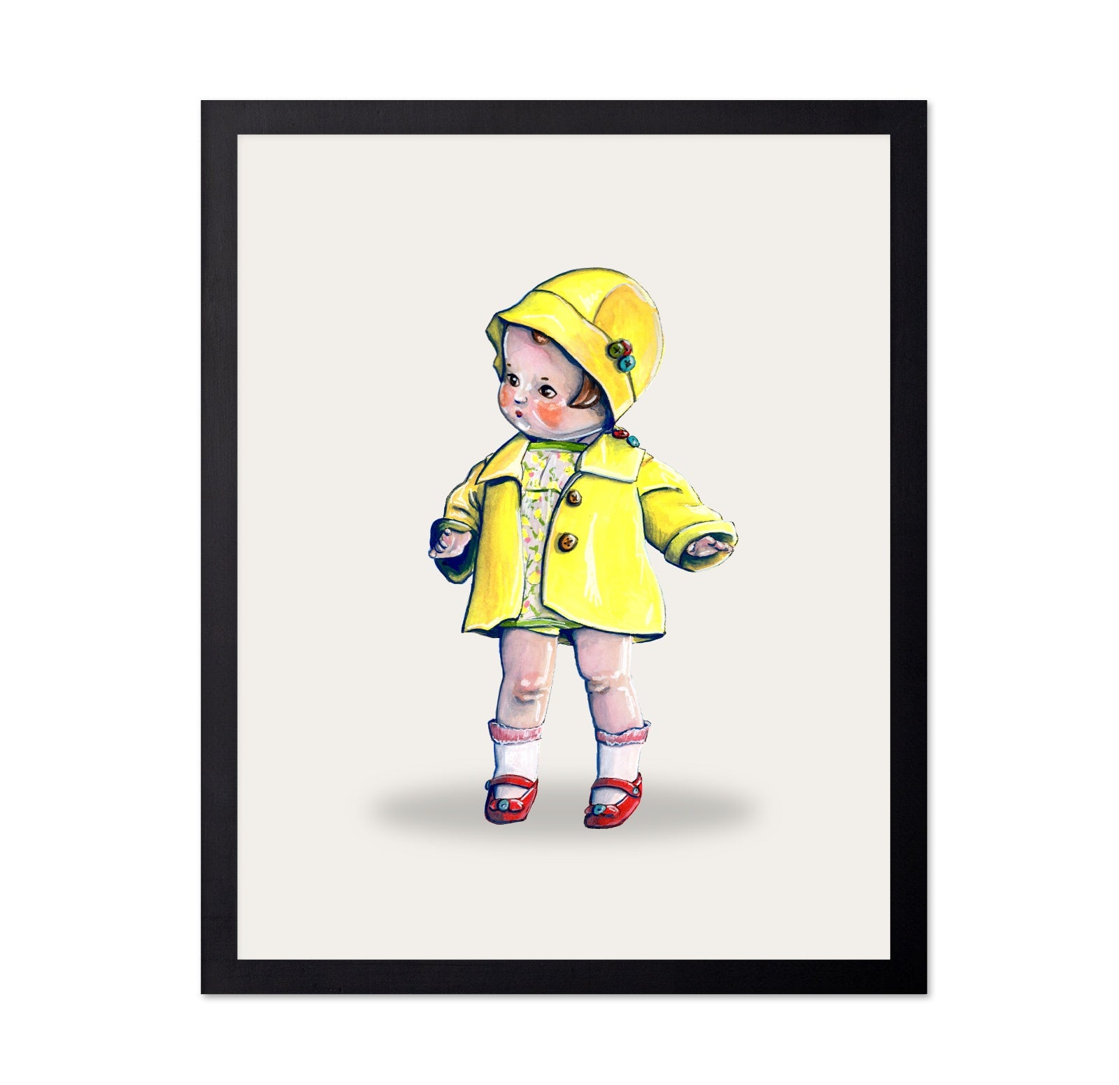 Little Girl In Raincoat