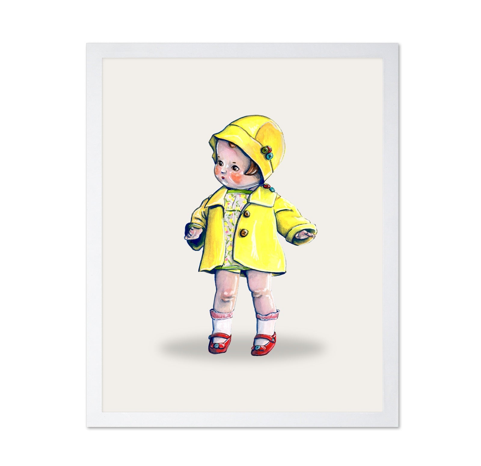 Little Girl In Raincoat