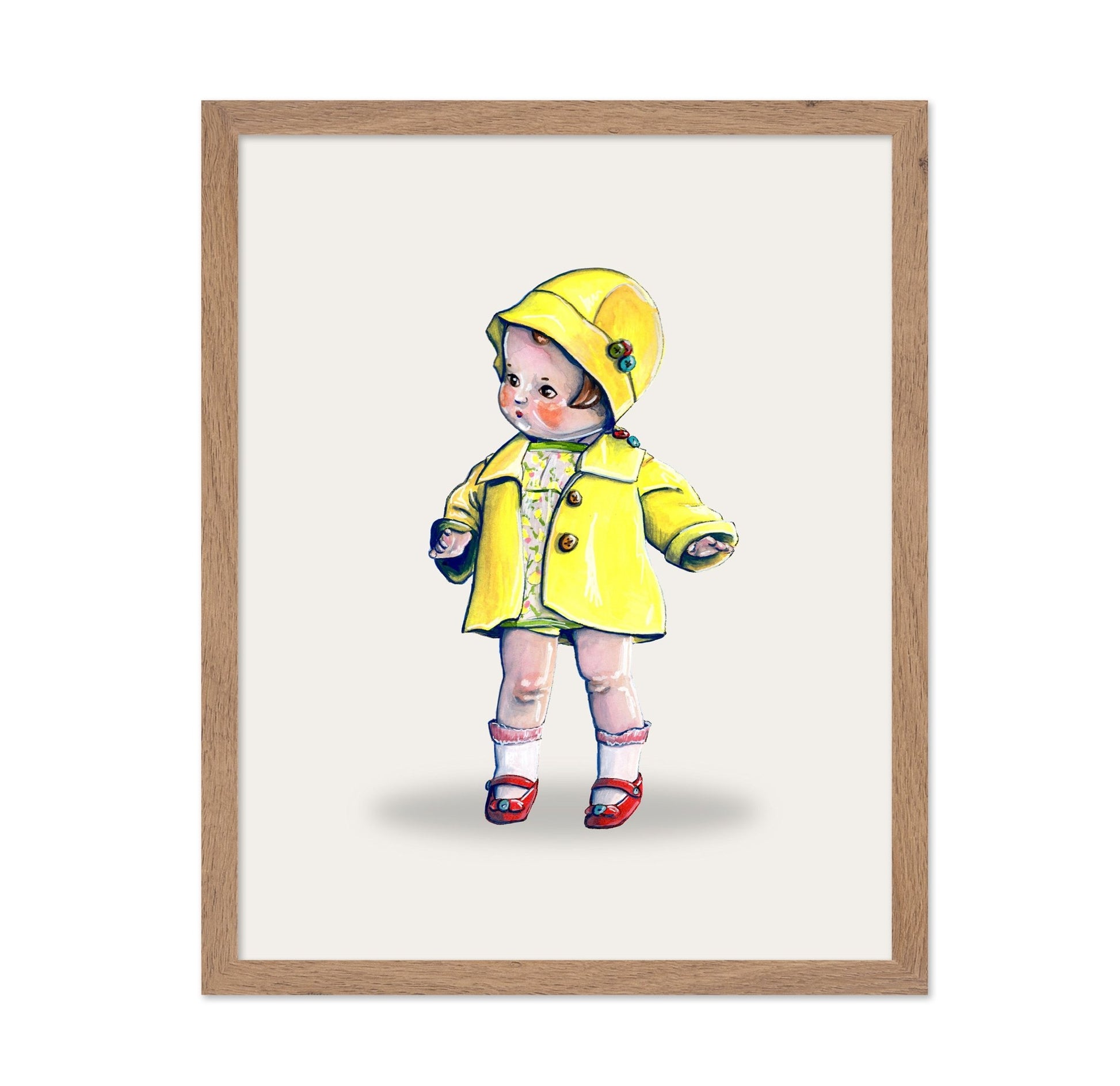 Little Girl In Raincoat