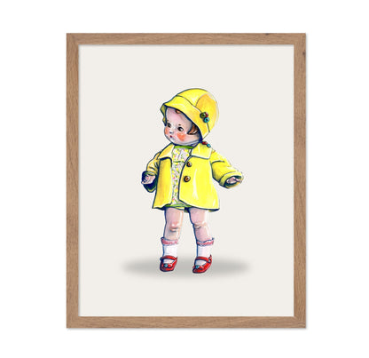 Little Girl In Raincoat