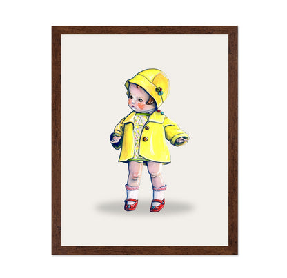 Little Girl In Raincoat