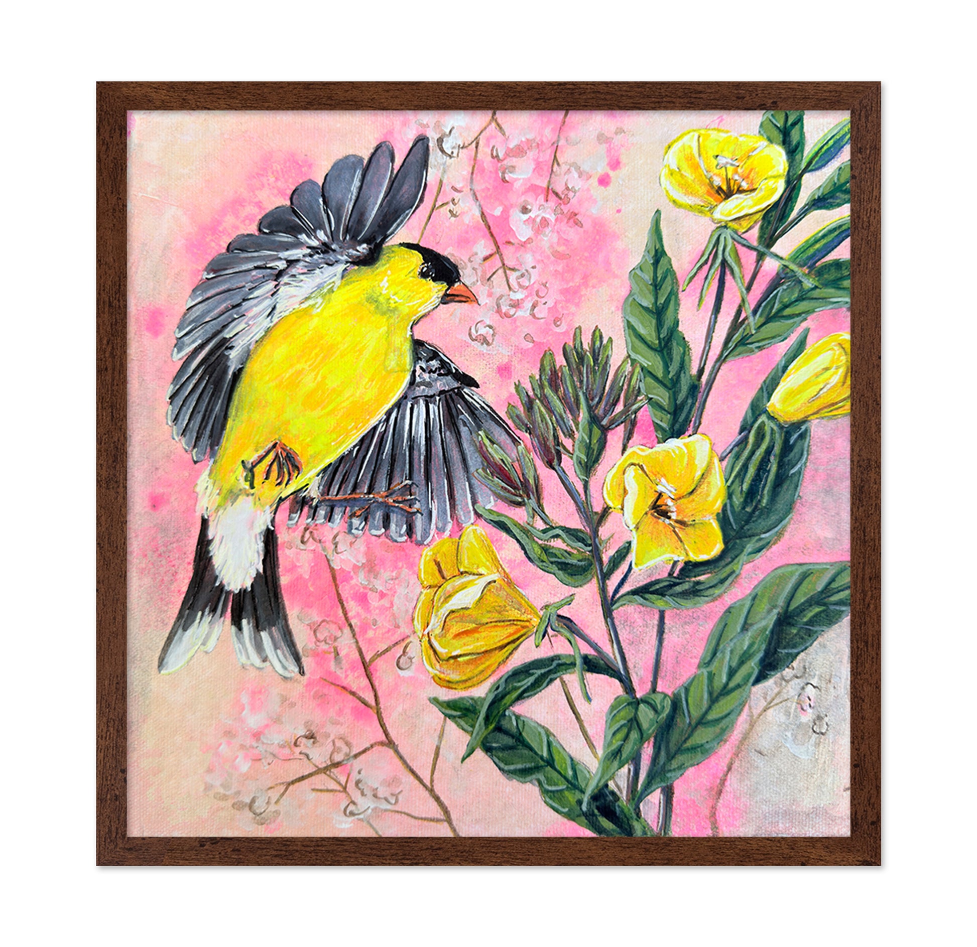 Yellow Bird In Bloom No2