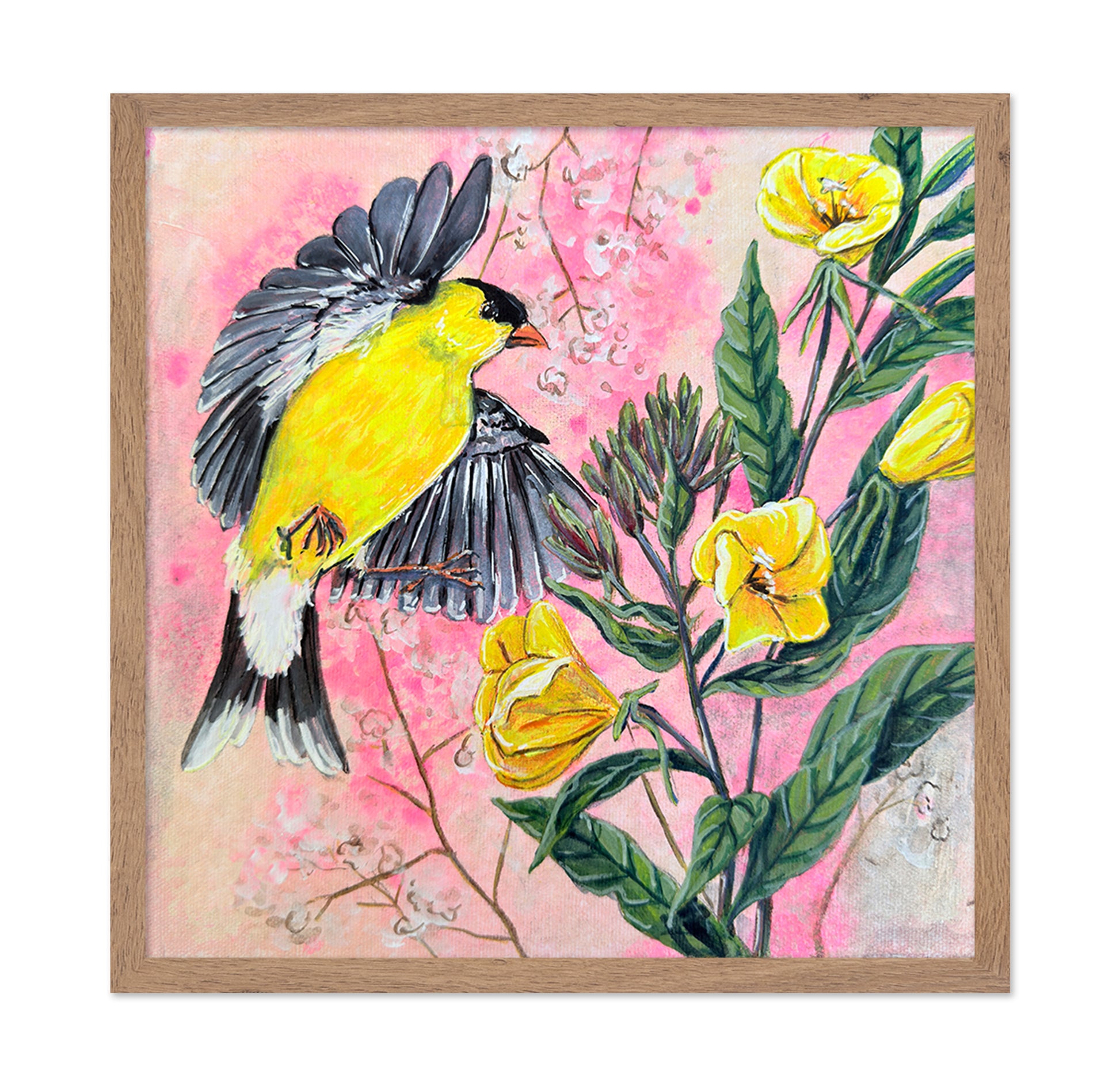 Yellow Bird In Bloom No2