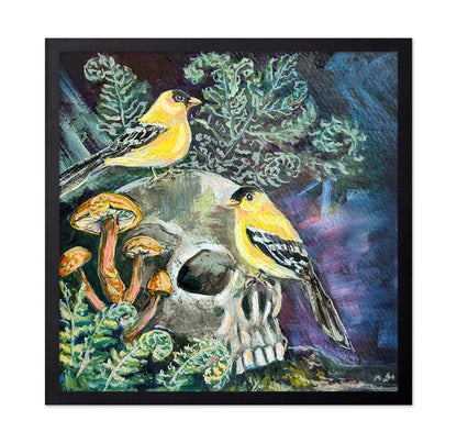 Golden Birds And Skull