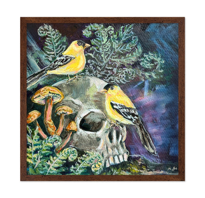 Golden Birds And Skull