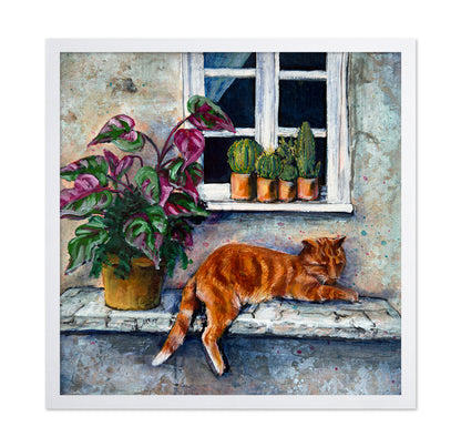 Lazy Window Cat