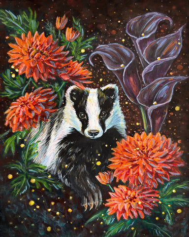 Badger Floral Night