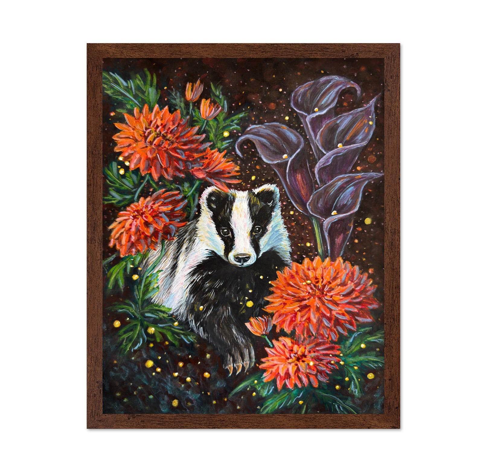 Badger Floral Night