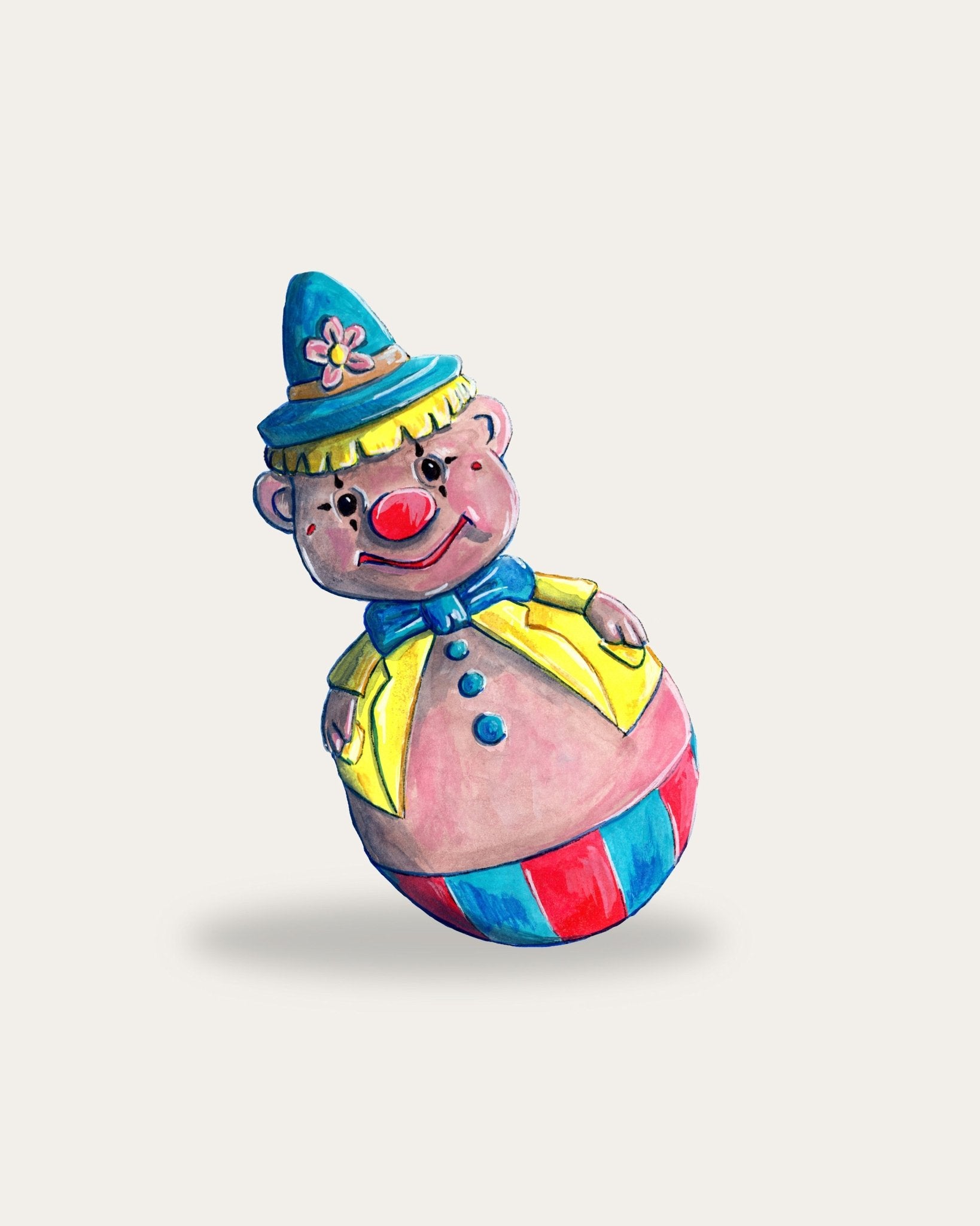 Clown Roly Toy