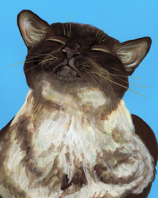 Blissful Cat Portrait