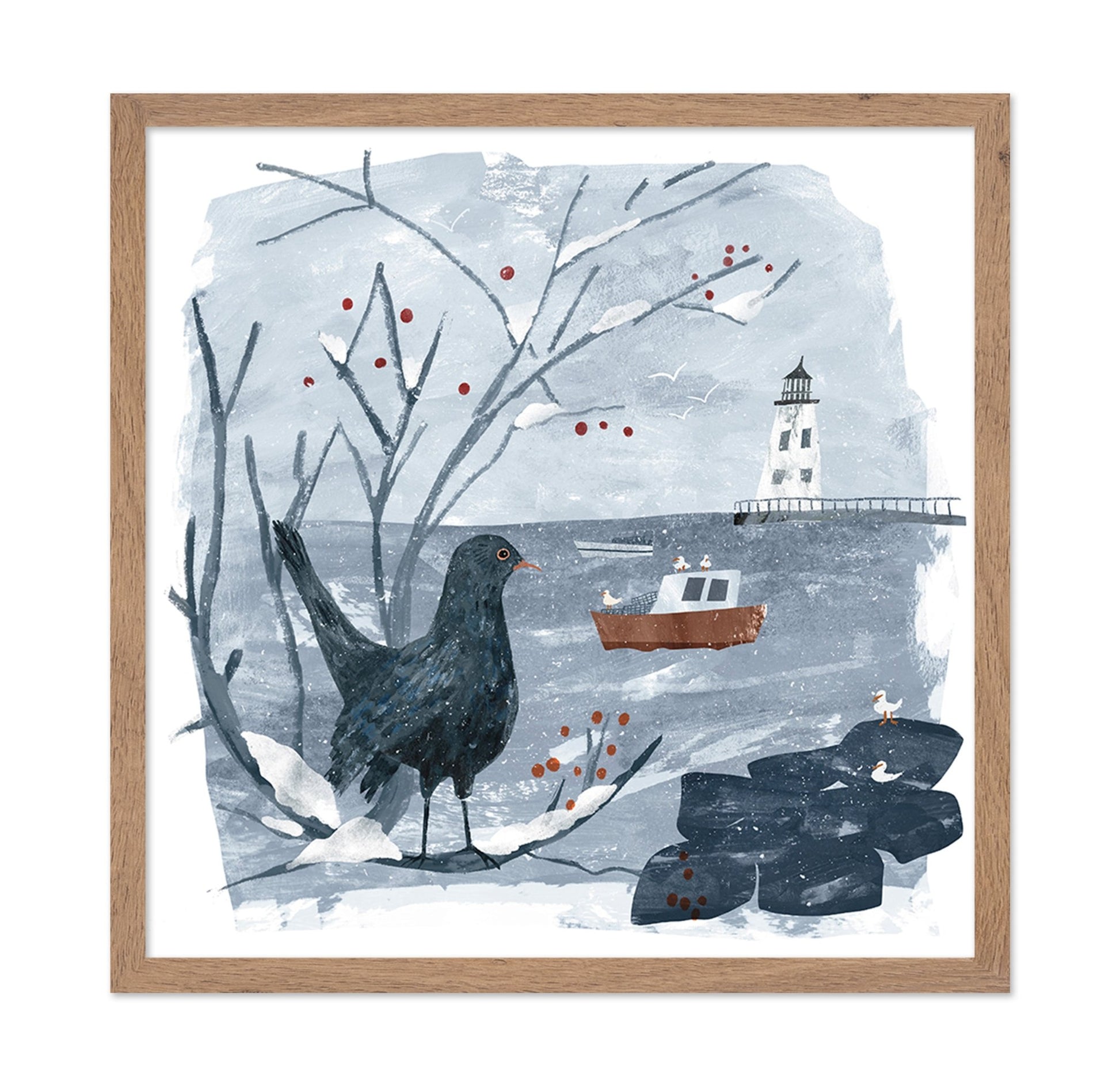 Winter Coastal Bird