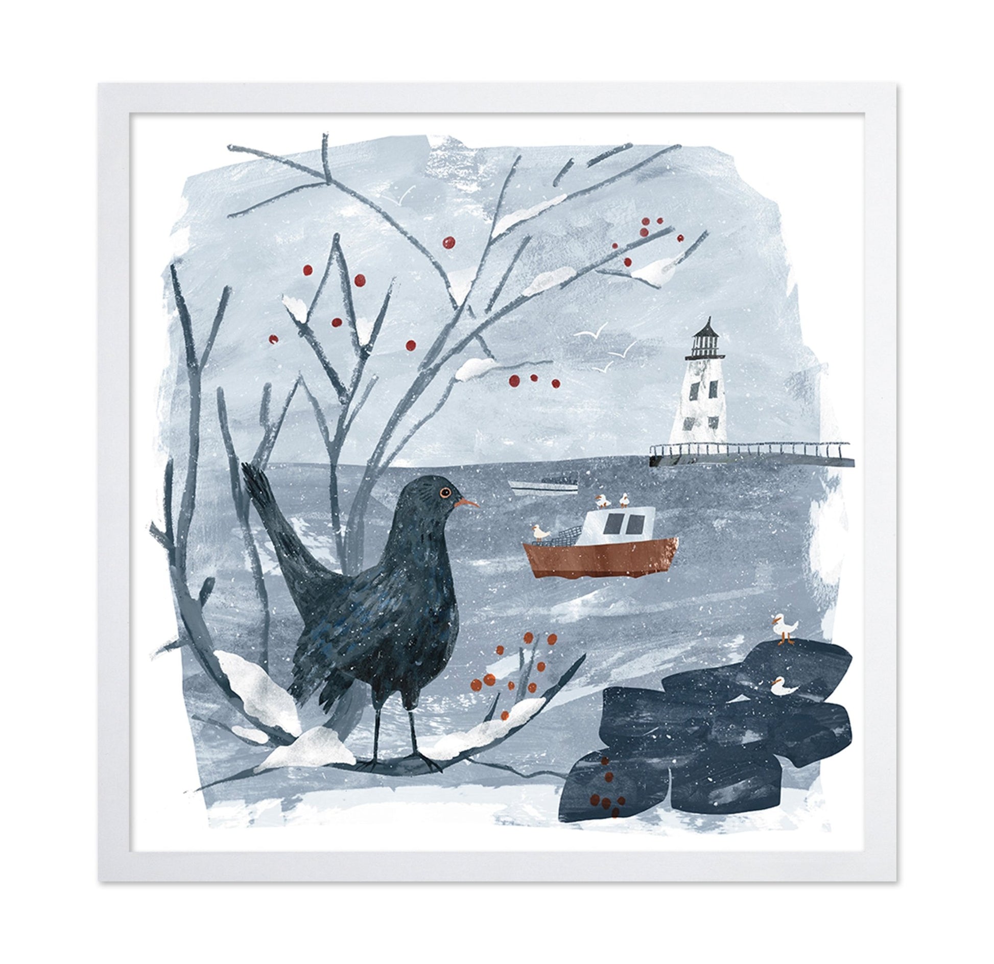 Winter Coastal Bird
