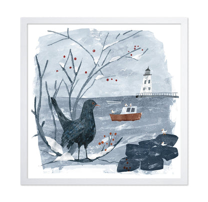 Winter Coastal Bird