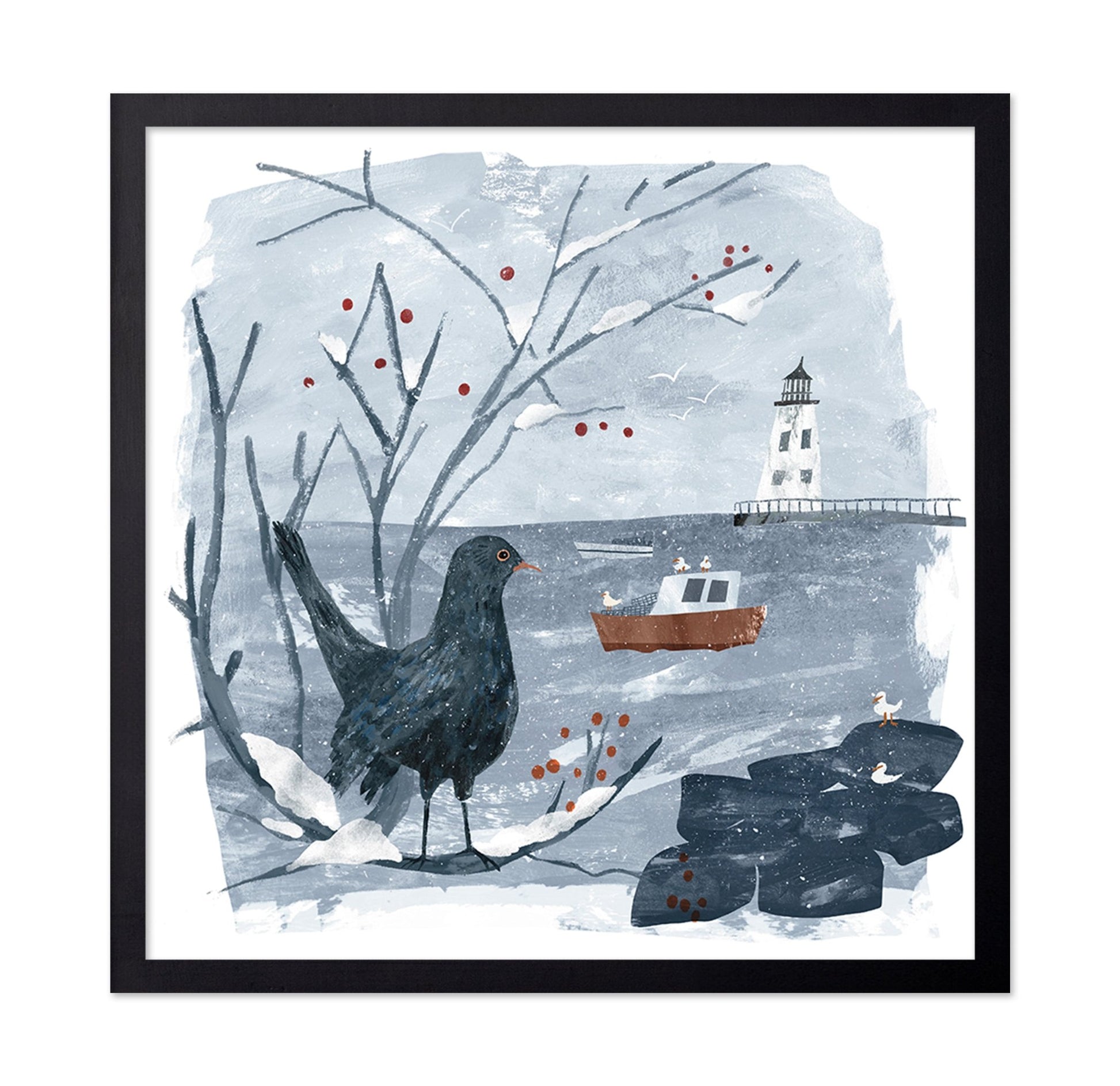 Winter Coastal Bird
