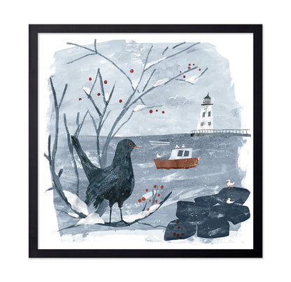 Winter Coastal Bird