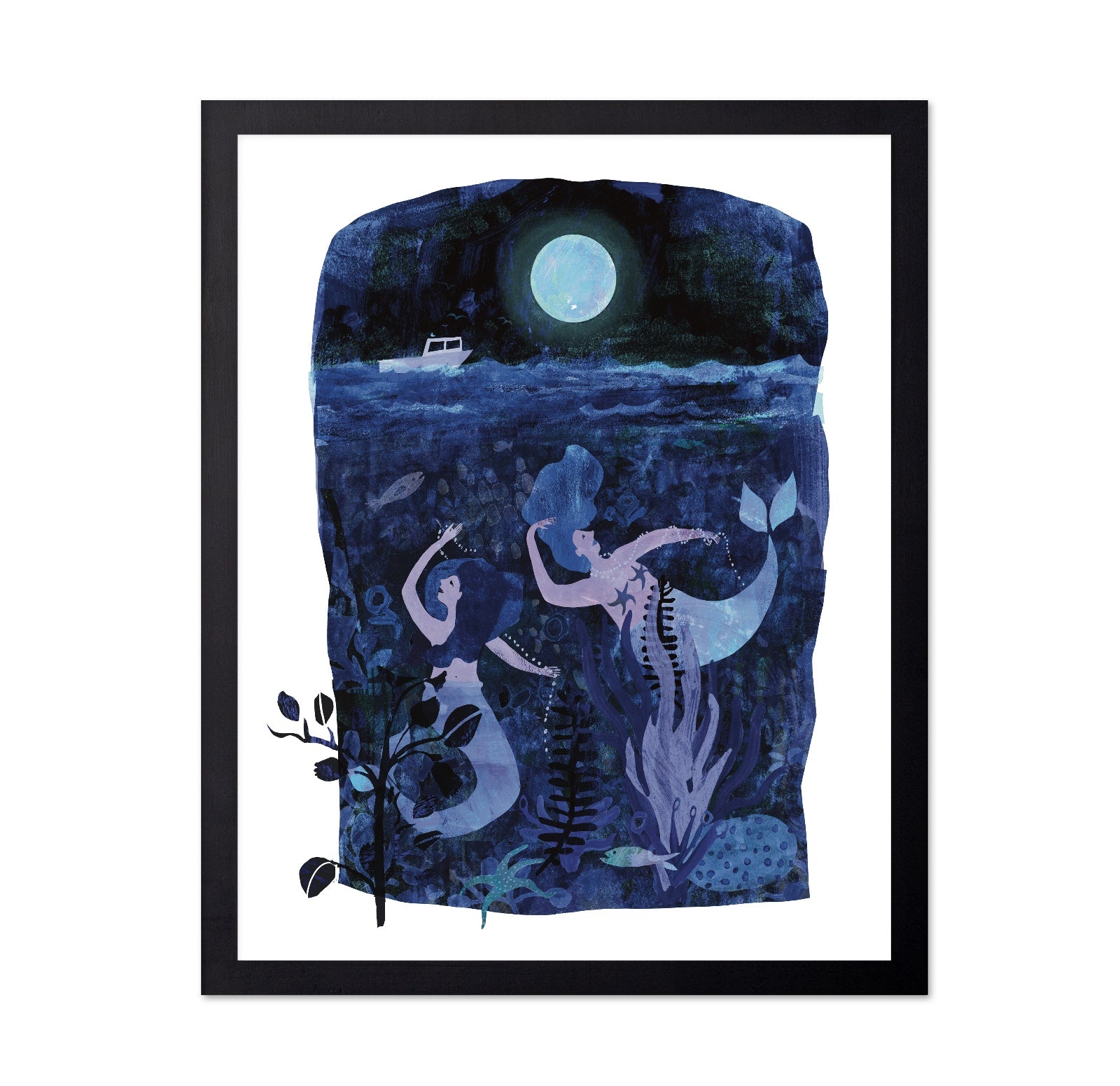 Moonlit Mermaid Scene