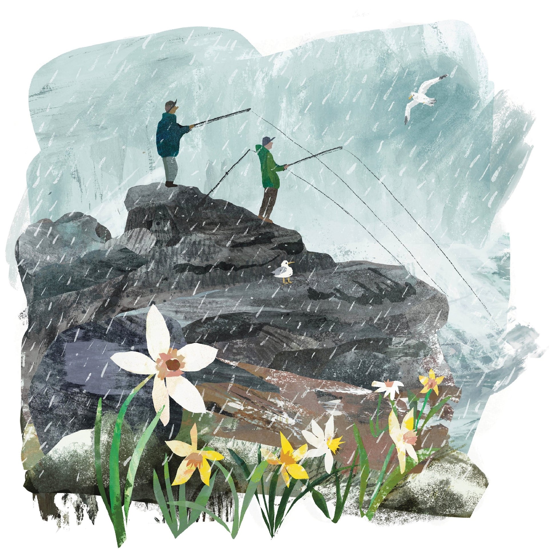 Rainy Fishing Day