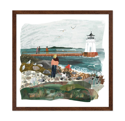 Coastal Lighthouse Scene