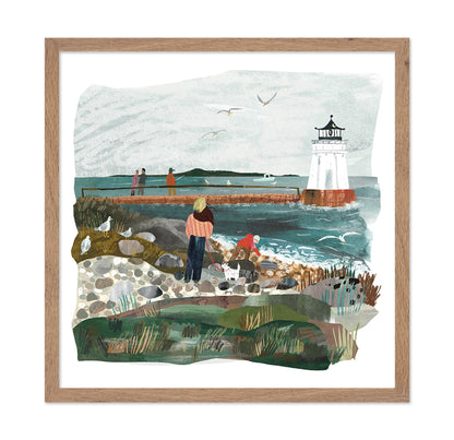 Coastal Lighthouse Scene