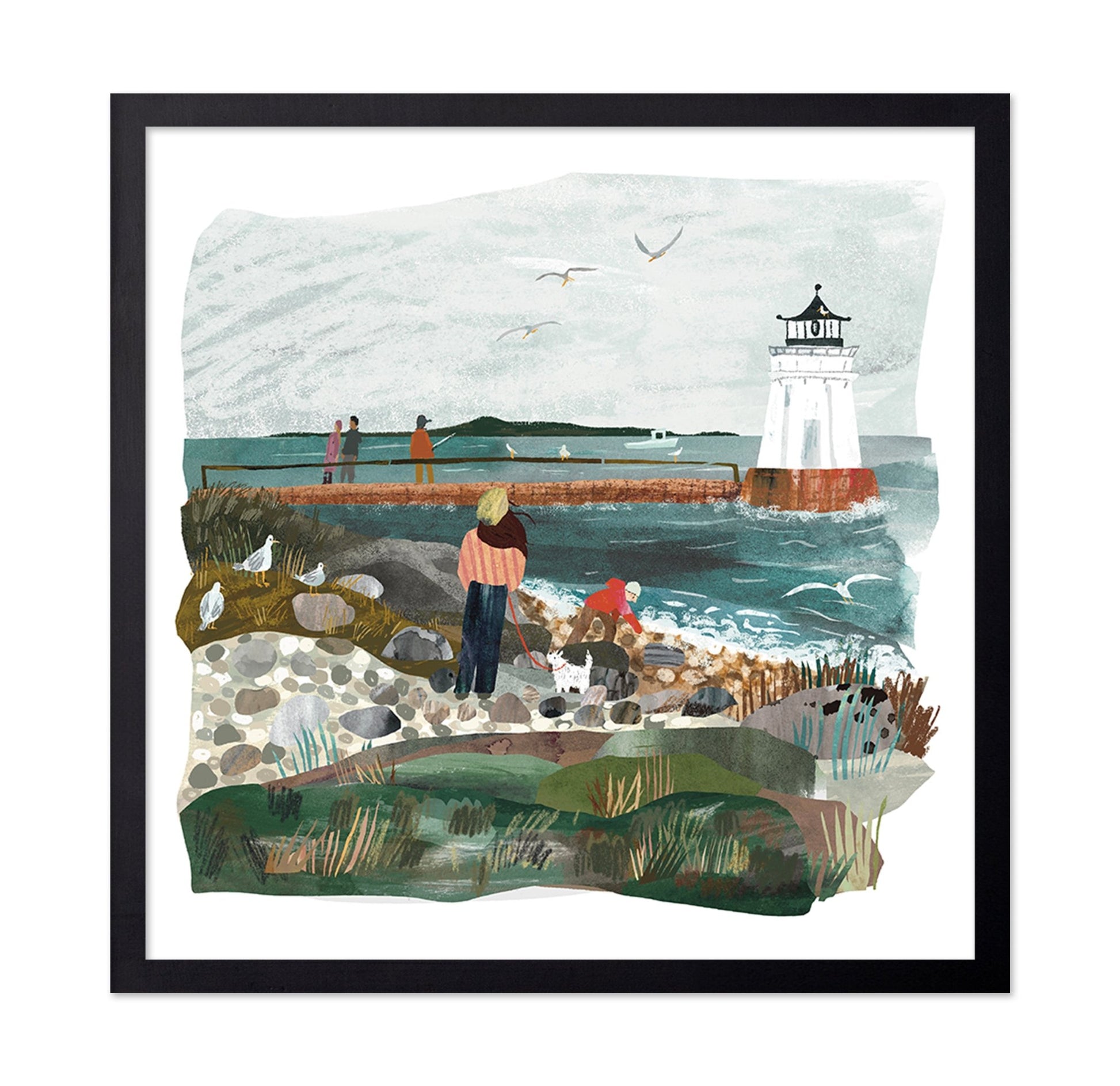 Coastal Lighthouse Scene