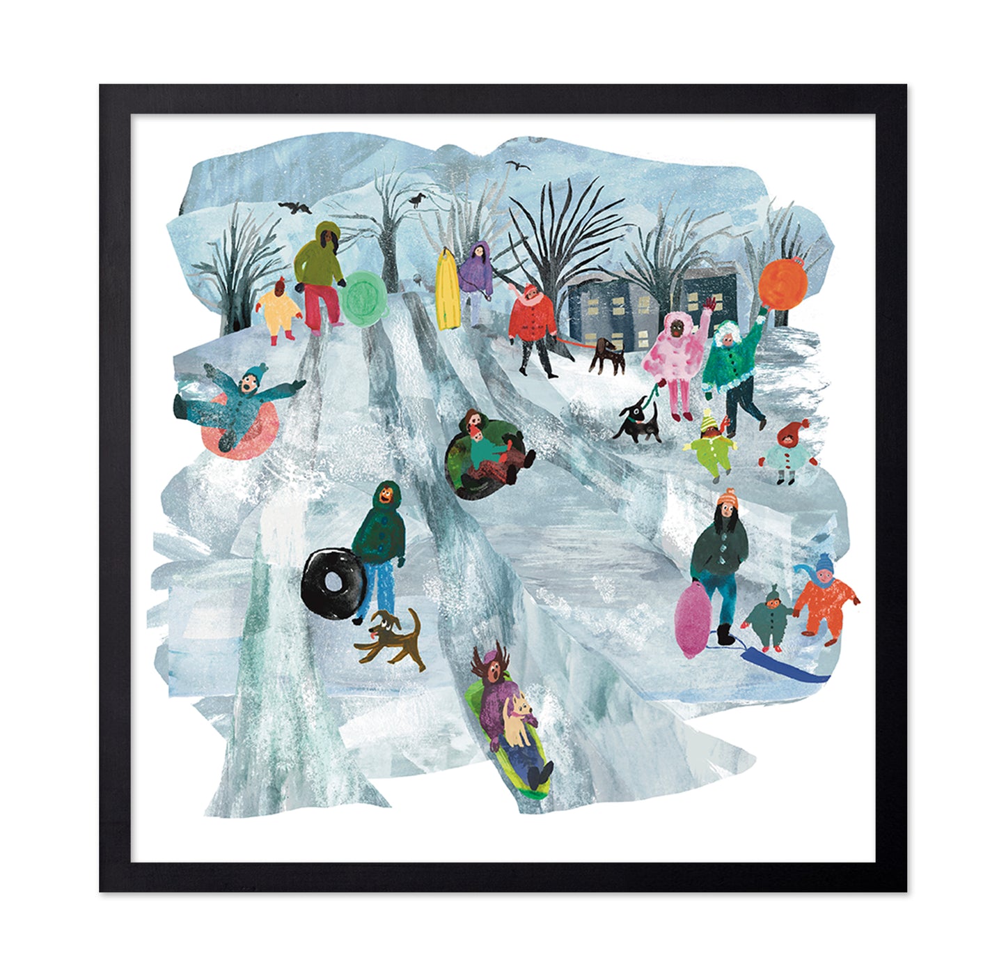 Winter Sledding Fun