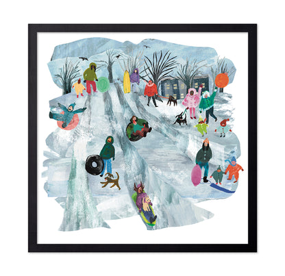 Winter Sledding Fun