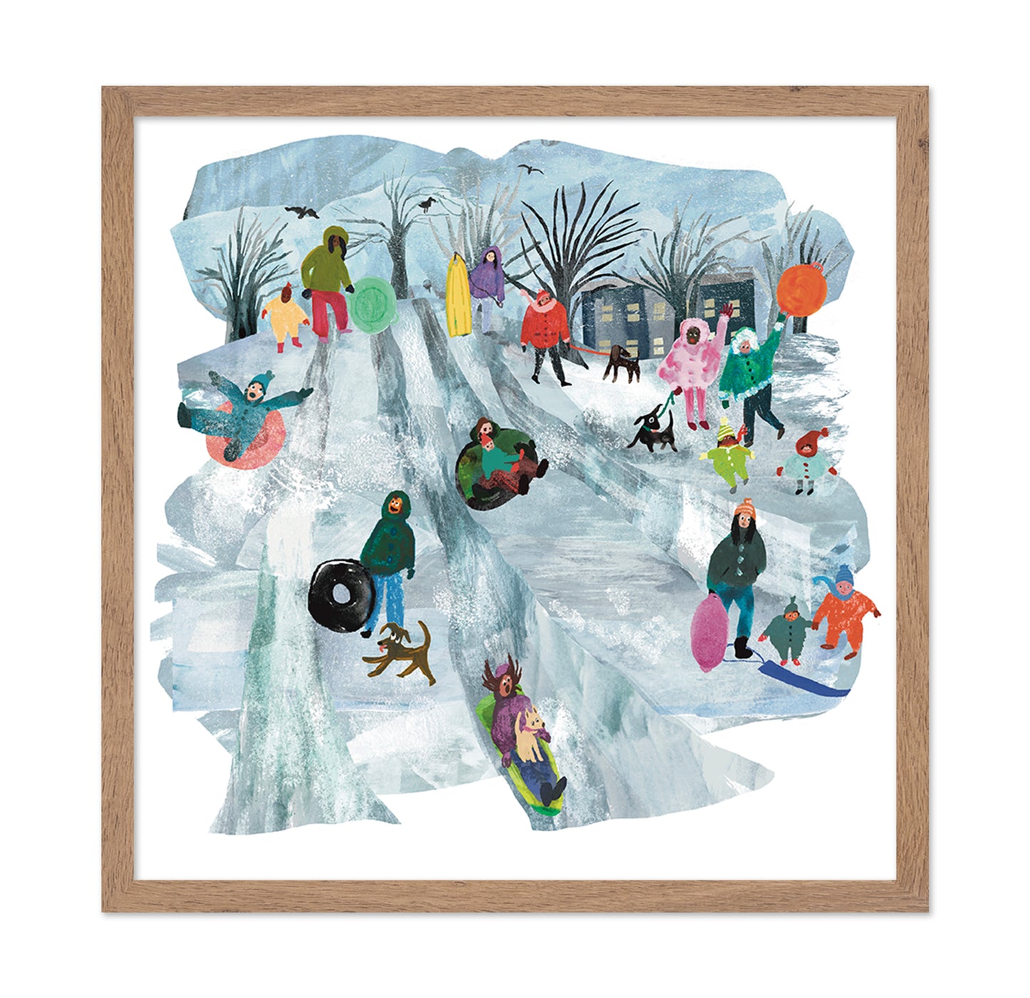 Winter Sledding Fun