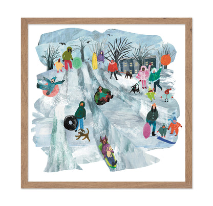 Winter Sledding Fun