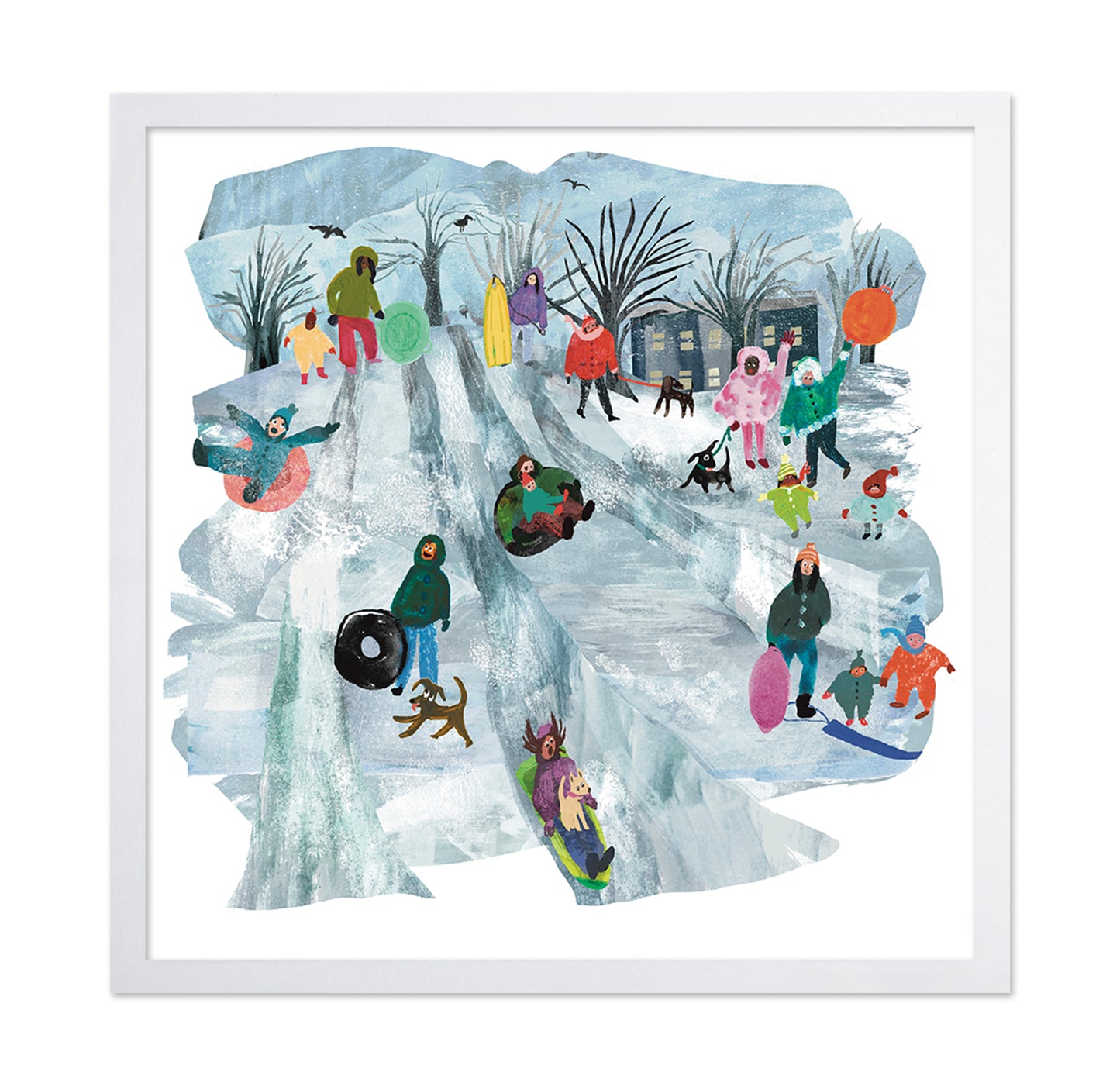 Winter Sledding Fun