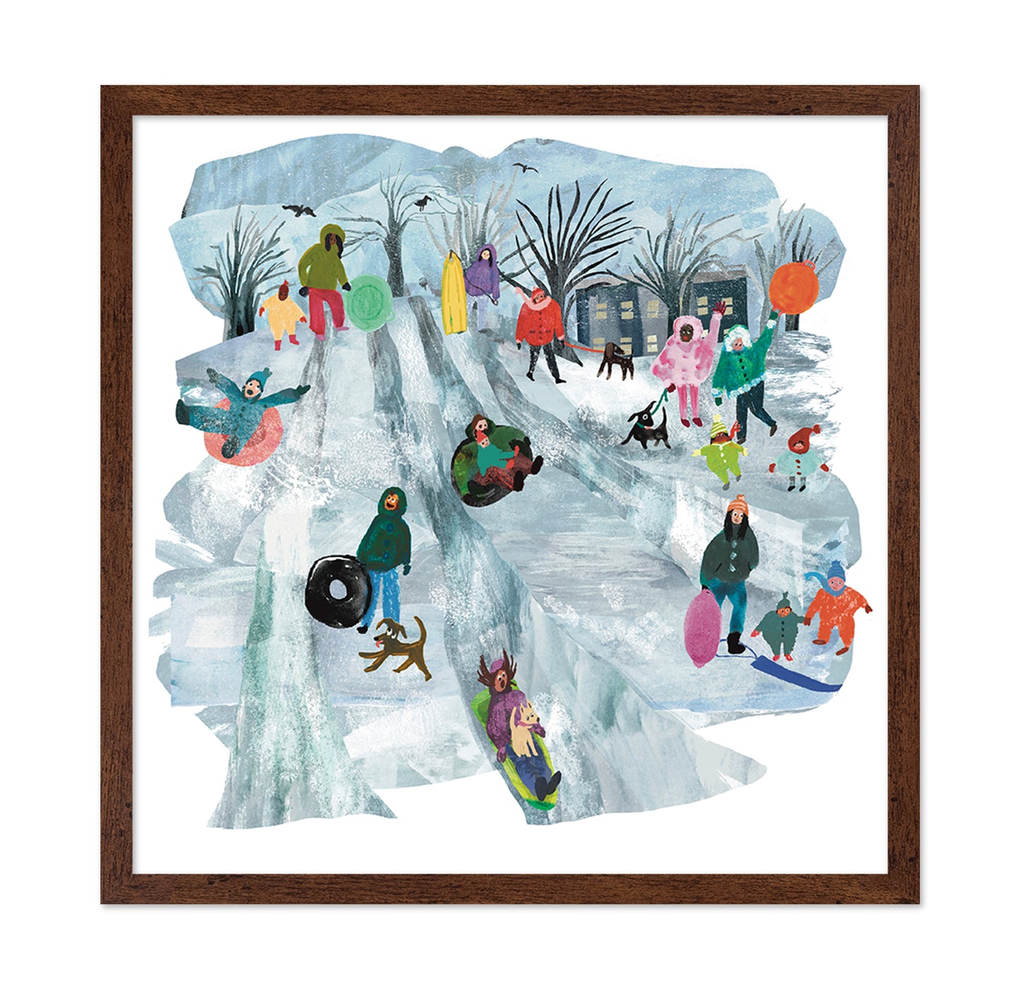 Winter Sledding Fun