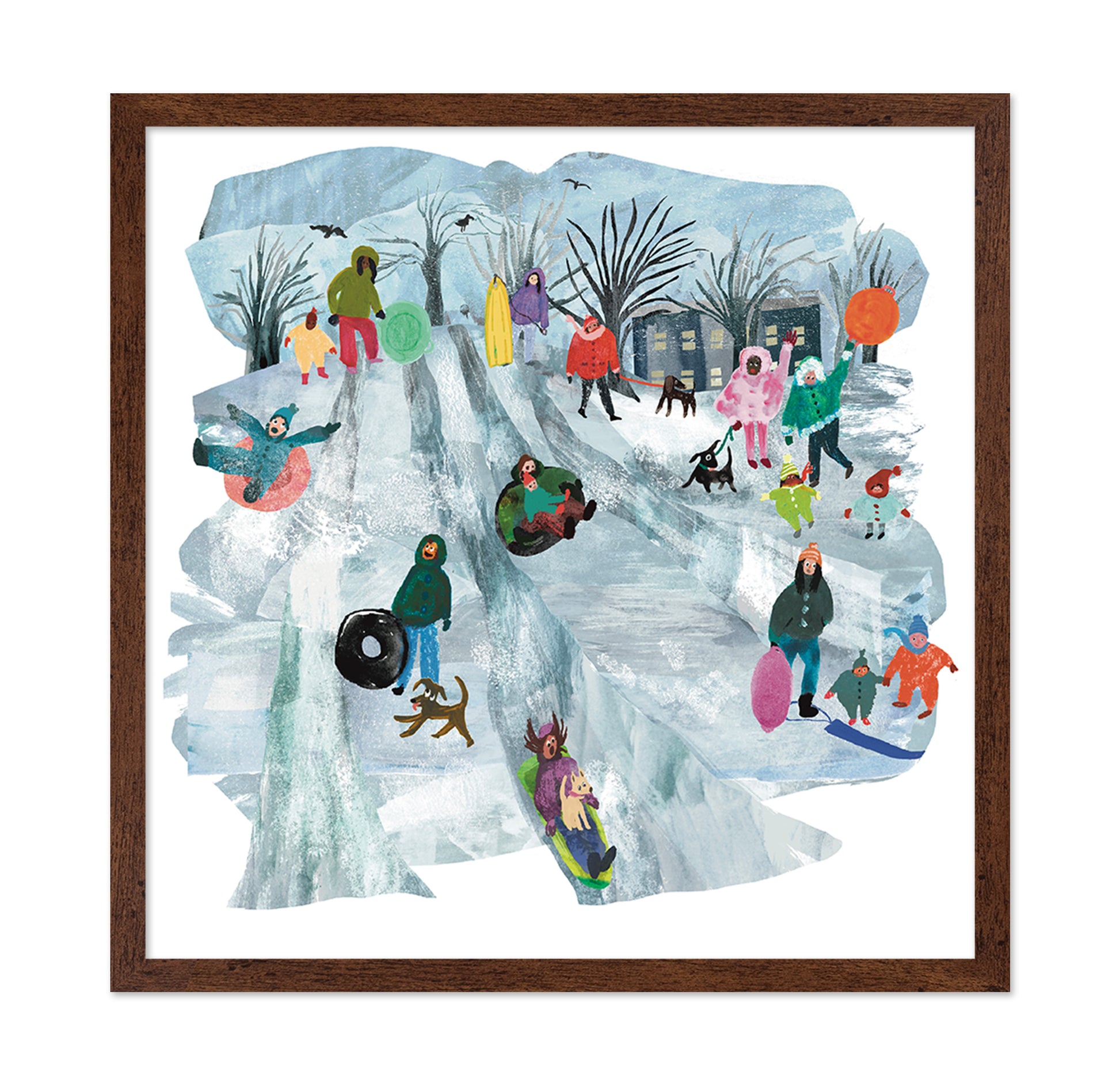 Winter Sledding Fun