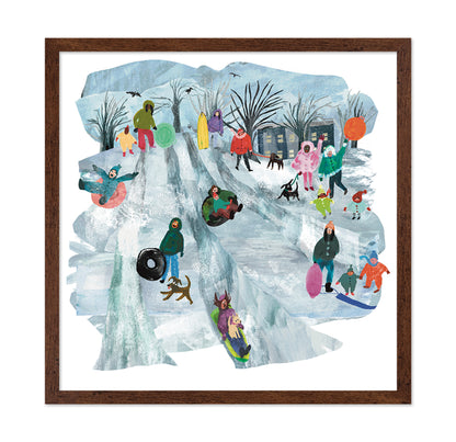 Winter Sledding Fun