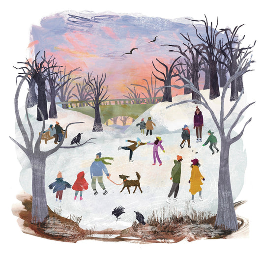 Winter Ice Skating No2