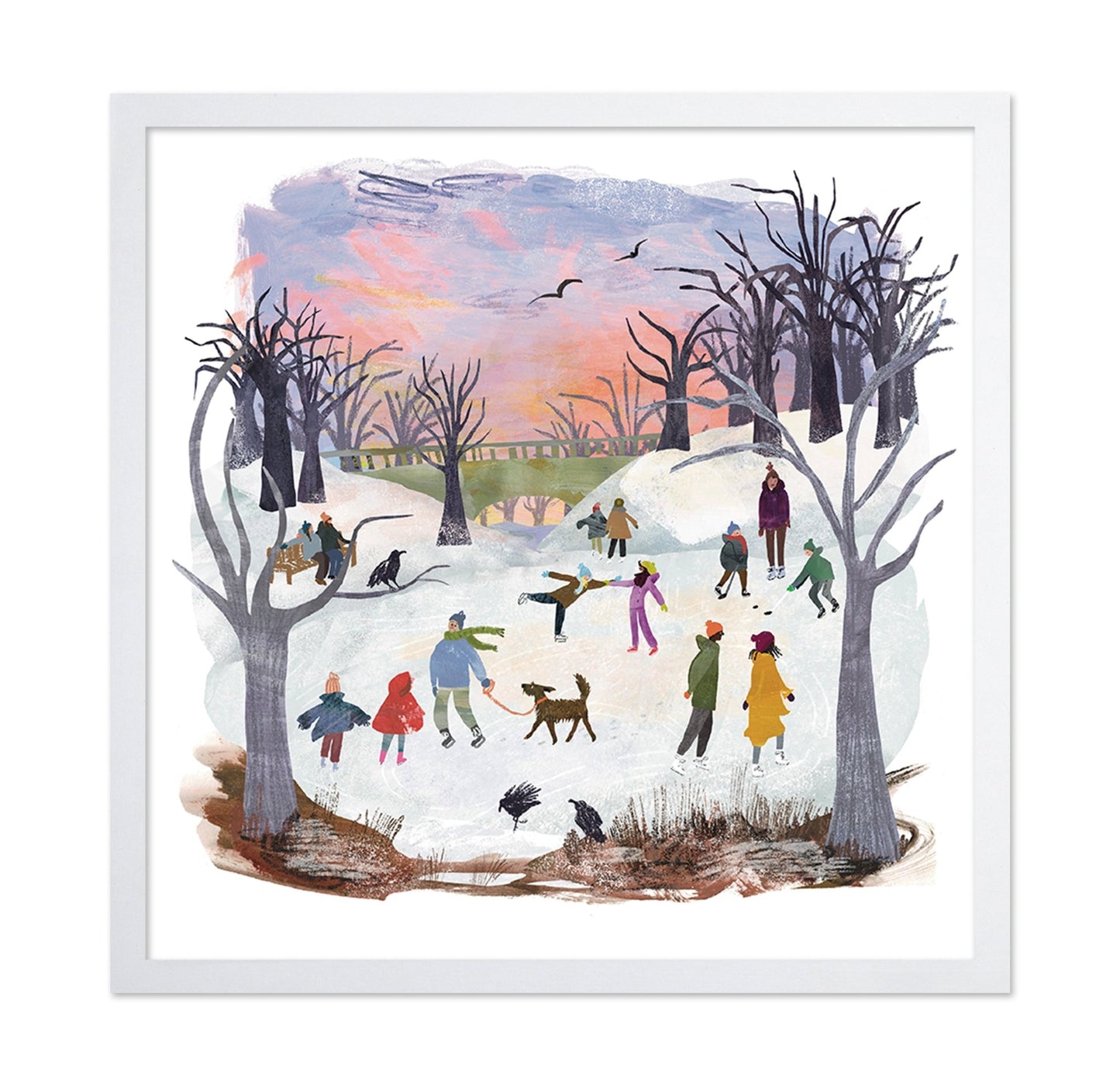 Winter Ice Skating No2