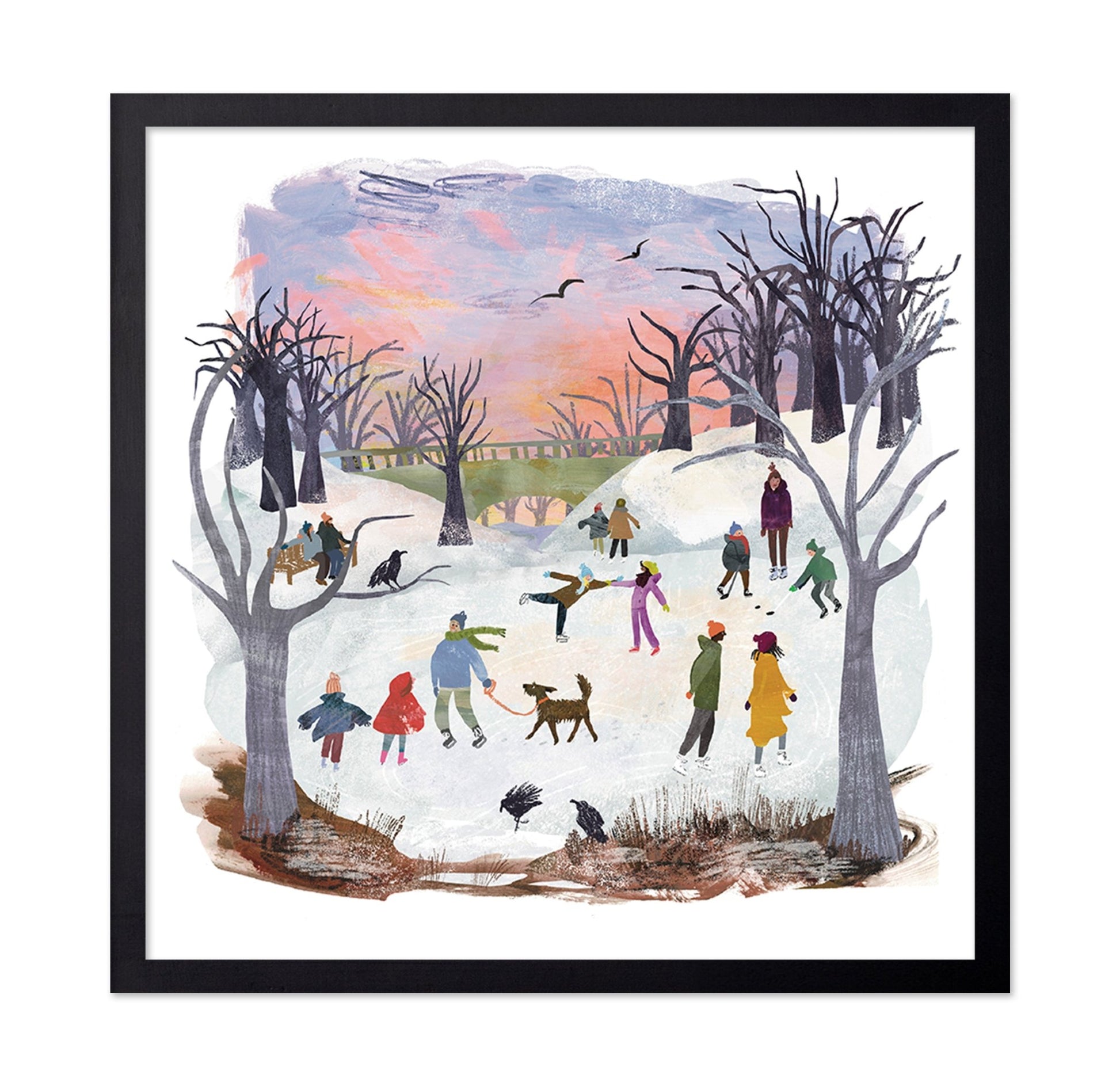 Winter Ice Skating No2