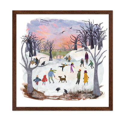 Winter Ice Skating No2