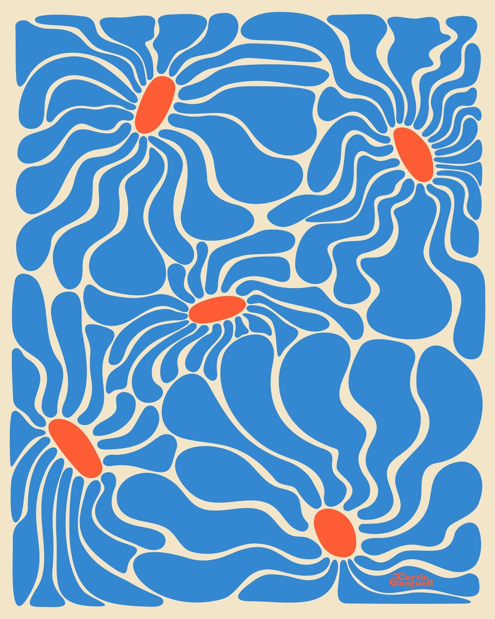 Blue Abstract Pattern