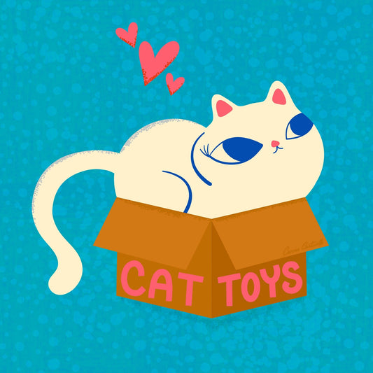Cute Cat Toy Box