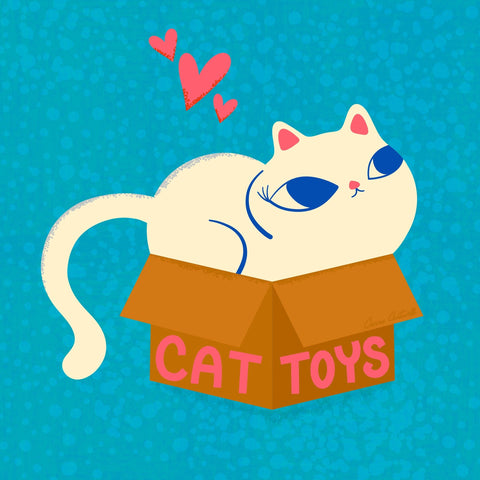Cute Cat Toy Box