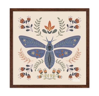 Floral Moth Illustration