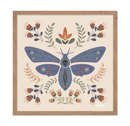 Floral Moth Illustration