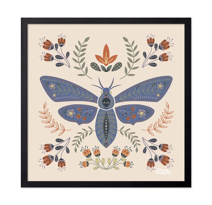 Floral Moth Illustration