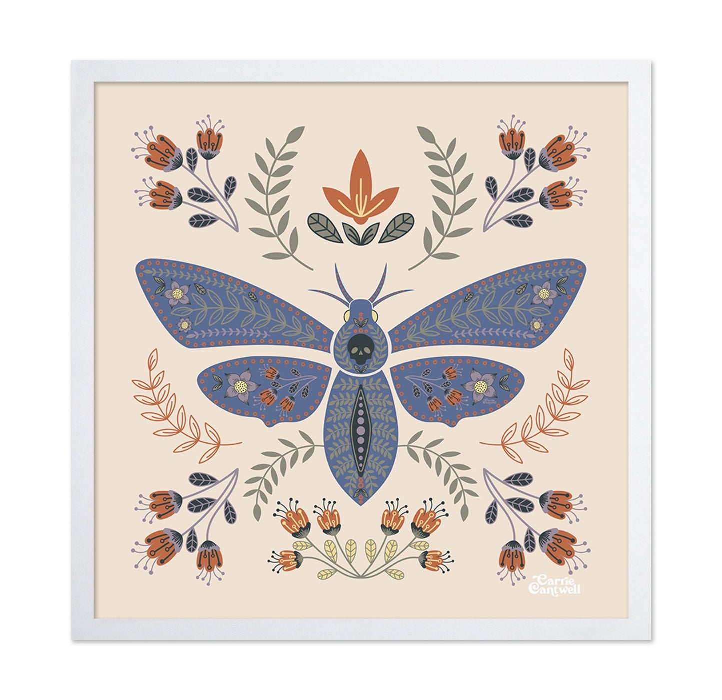 Floral Moth Illustration
