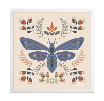 Floral Moth Illustration